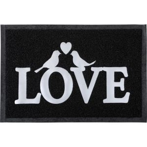 LUANCE OTIRAČ LOVE 40X60 PVC CRNA