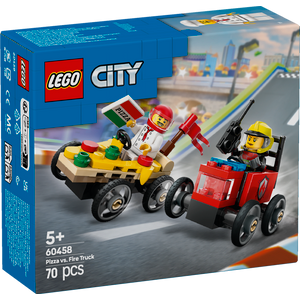 LEGO® CITY 60458 Auto dostavljača pizze vs. vatrogasno vozilo u utrci