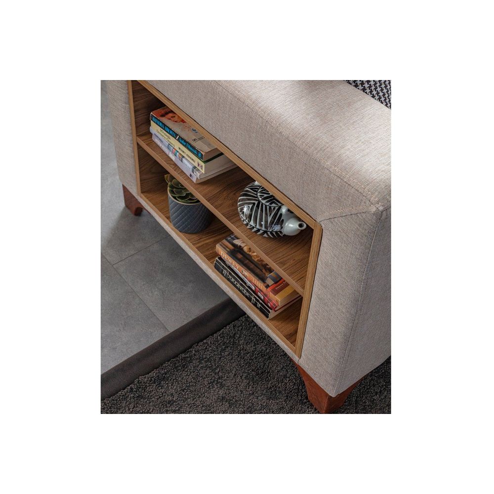 Ugaona Sofa Tloft Lijeva - boja: krem slika 7