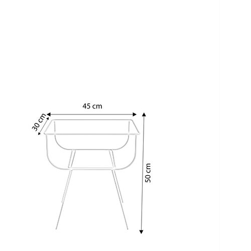 Wilhelmshaven L2051 Gold Nightstand slika 5