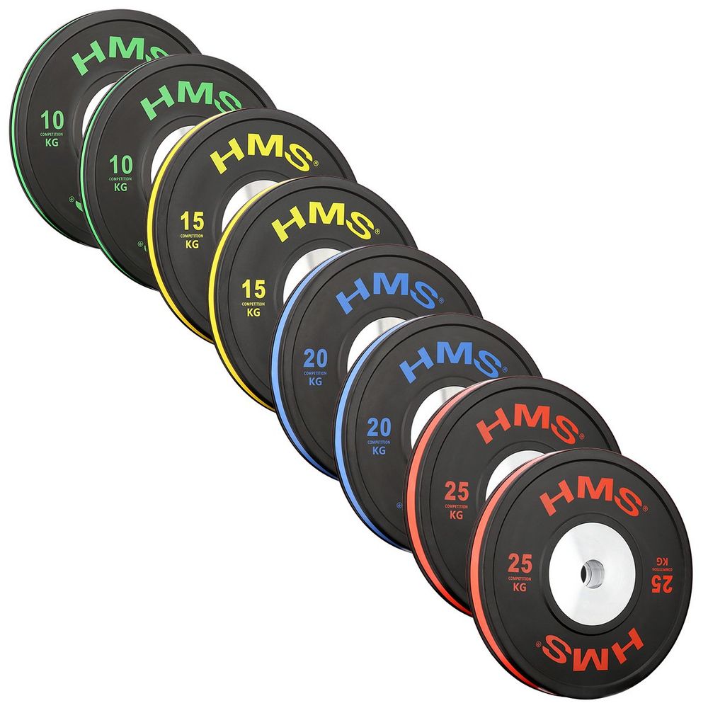 Btbr olimpijski plošče - set branika (10 kg, 15 kg, 20 kg, 25 kg) slika 1