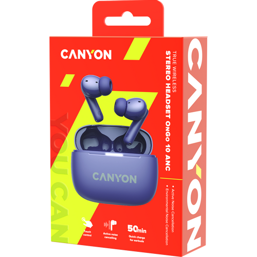 Canyon OnGo TWS-10 (CNS-TWS10PL) bežične bubice ljubičaste slika 8