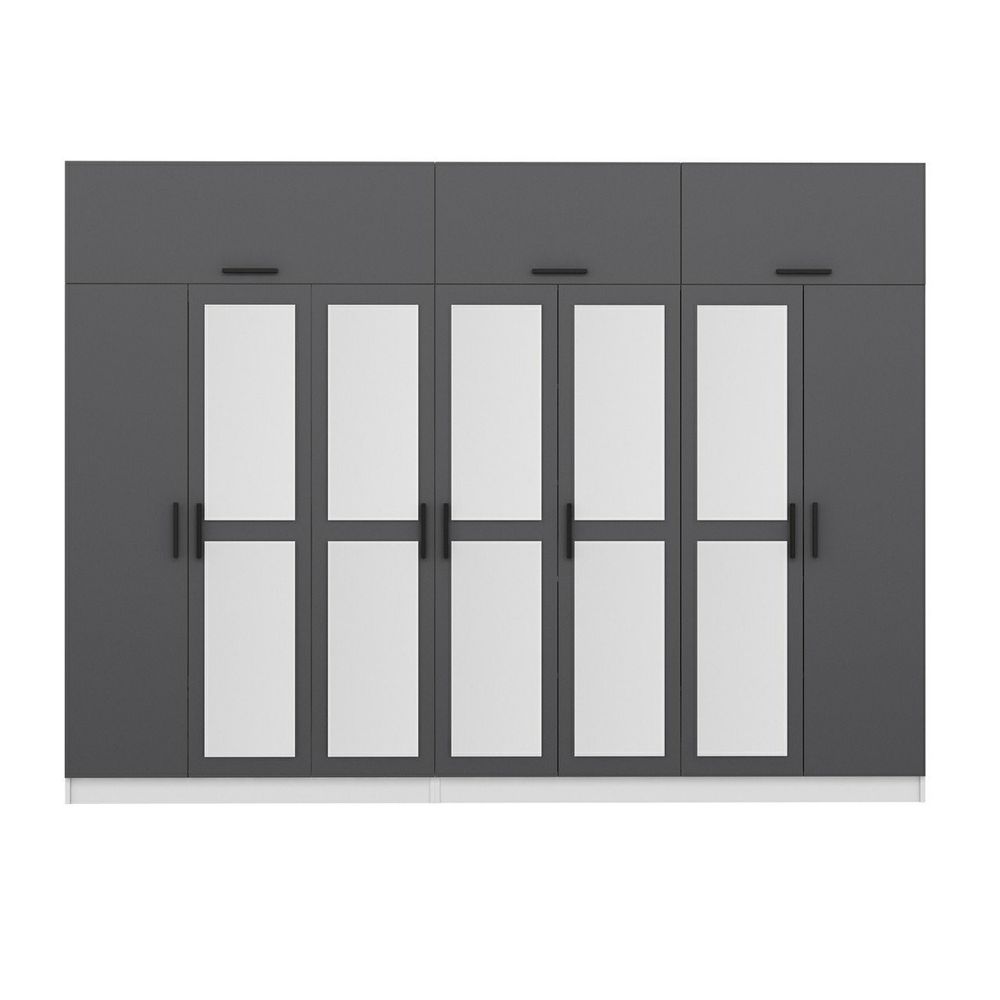 Kale - 5257 Anthracite Bijela Garderober slika 5