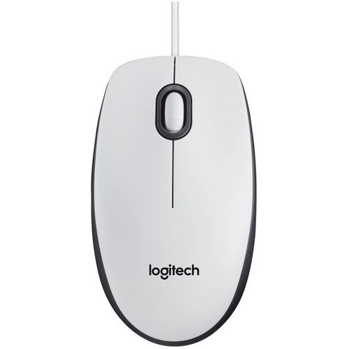 Logitech B100 Optical Mouse USB White OEM slika 1