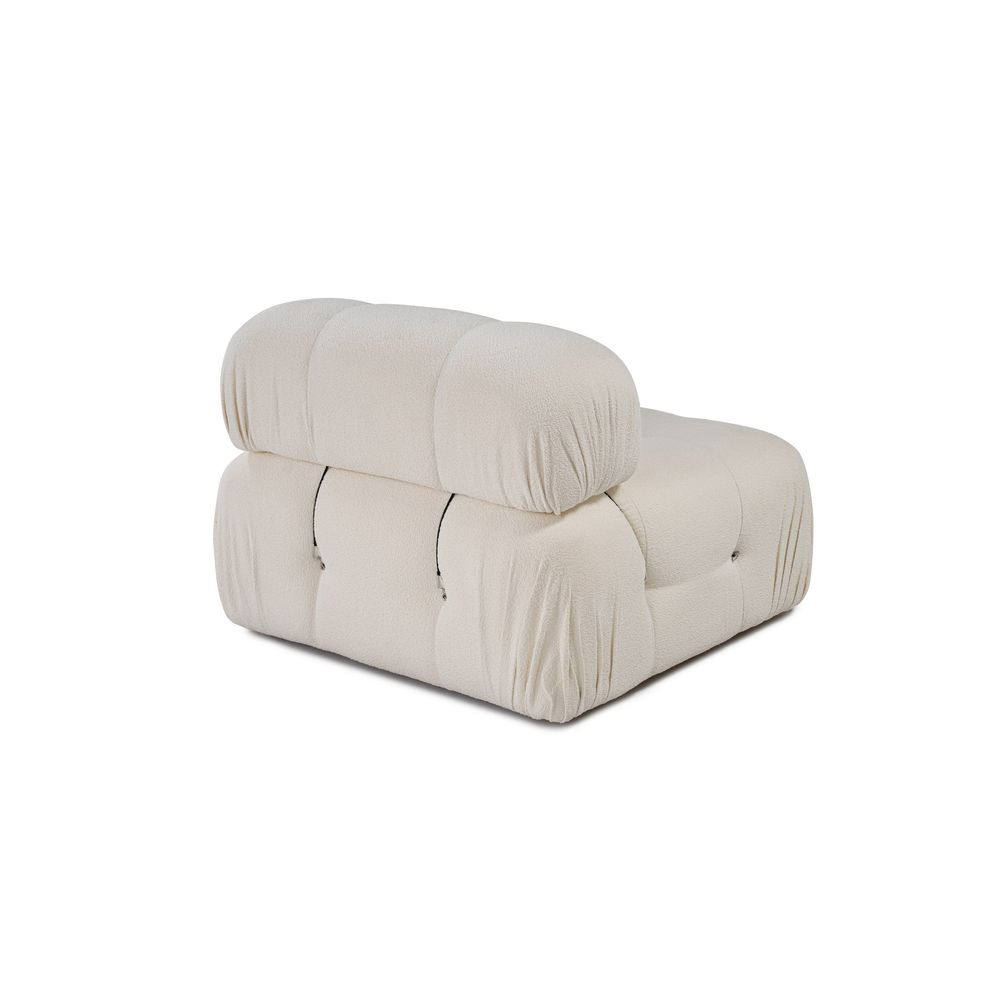 Bubble O1 - Bež Bijeli Sofa za Jednu Osobu slika 7