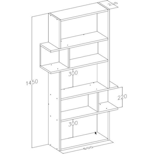 Infy - White, Oak White
Oak Bookshelf slika 5