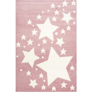 Dječji tepih STARLINE - roza/bijeli - 160*220 cm