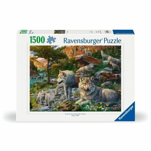 Puzzle Ravensburger Wolves in Spring slika 1