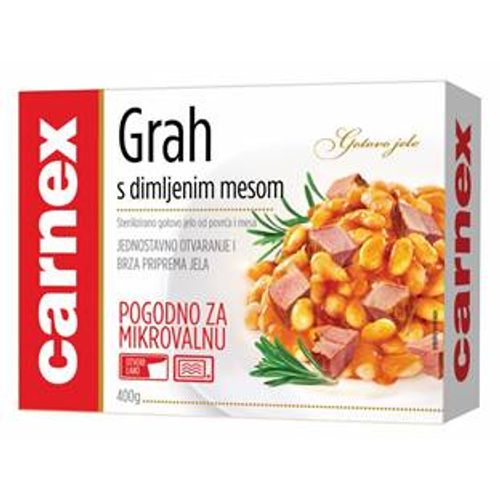 Carnex grah sa dimljenim mesom 400g slika 2