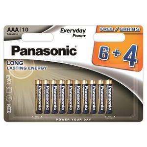 PANASONIC baterije LR03EPS/10BW 6+4F Alkalne Everyday Power