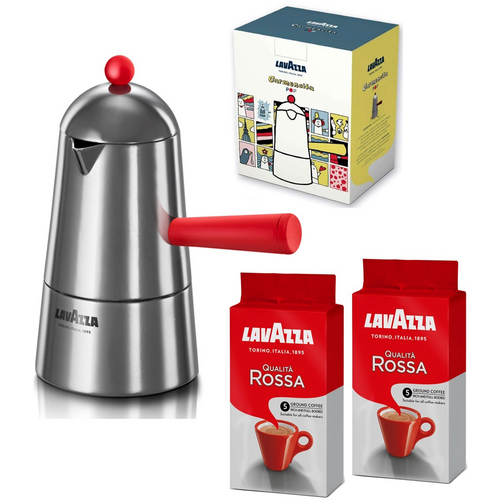 Caffè per moka Lavazza - tazza rossa - 250 gr - 3029907 