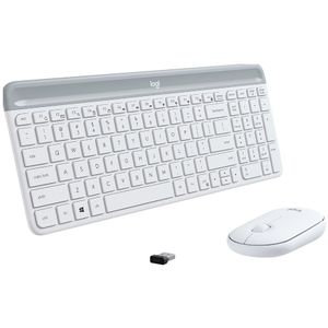 Logitech Slim Wireless Keyboard and Mouse Combo MK470-OFFWHITE-US INT'L-2.4GHZ-INTNL