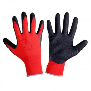 Rukavice zaštitne latex crno-crvene "9" L L211209K