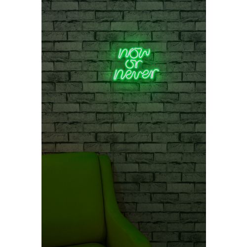 Wallity Ukrasna plastična LED rasvjeta, Now or Never - Green slika 3