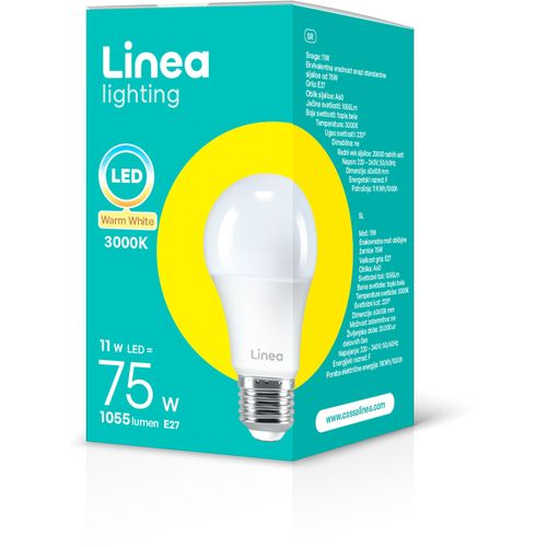 Linea LED sijalica 11W(75W) A60 1055Lm E27 3000K slika 3