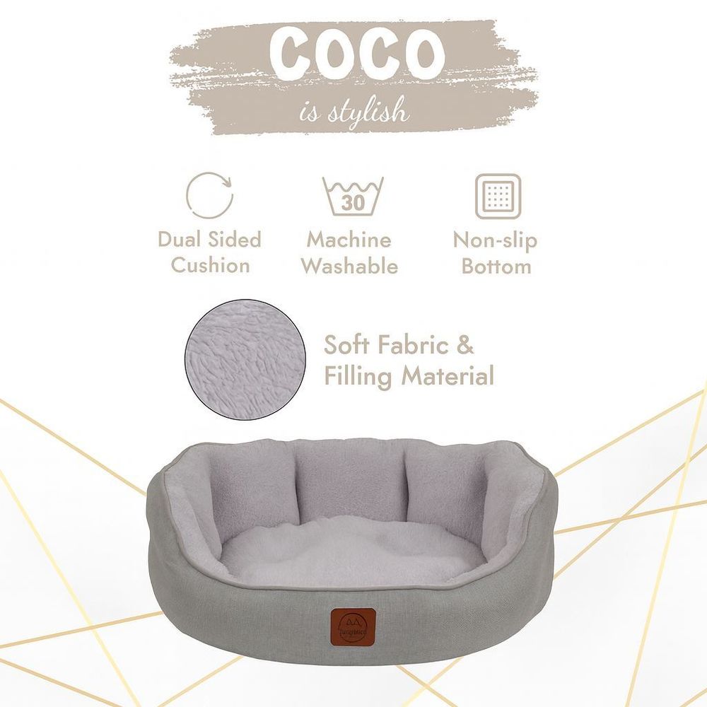 Pet bed Coco M, colour: grey slika 5