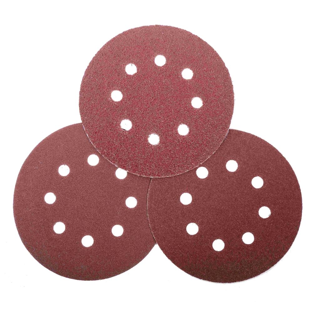 Brusni papir s rupama 125mm 5kom GR120 49144 slika 1