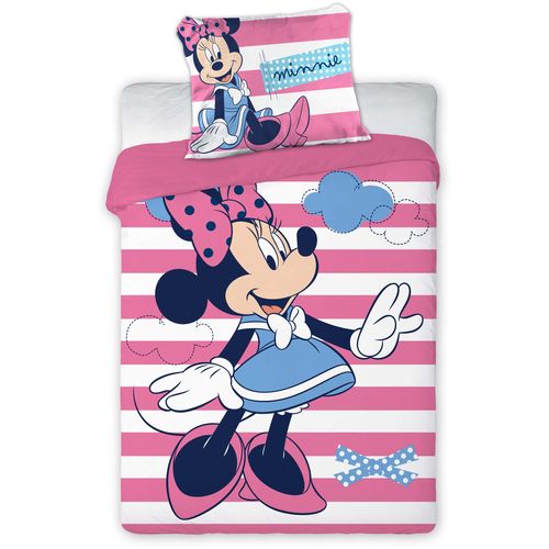 Posteljina za bebe Minnie 100x135+40x60cm - Roze boje  slika 1