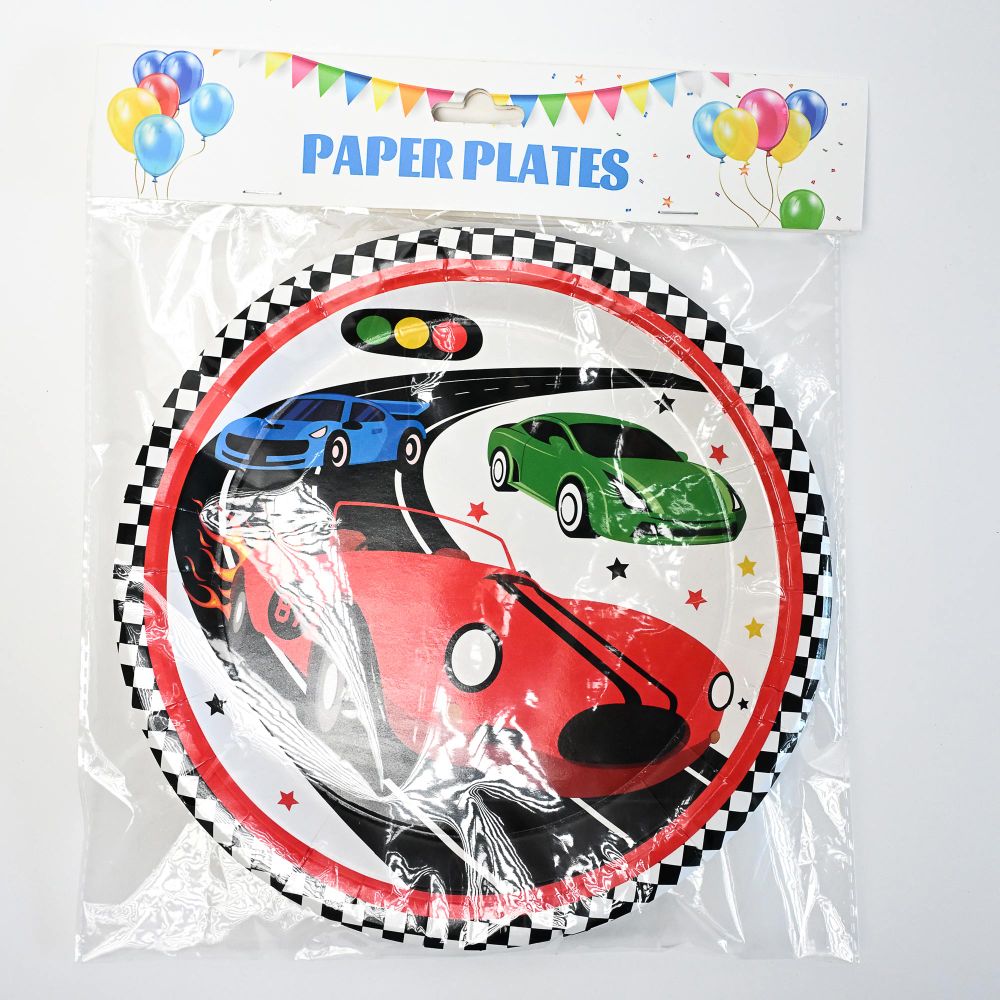 Papirni tanjiri 23cm 6/1 RACE CAR slika 1