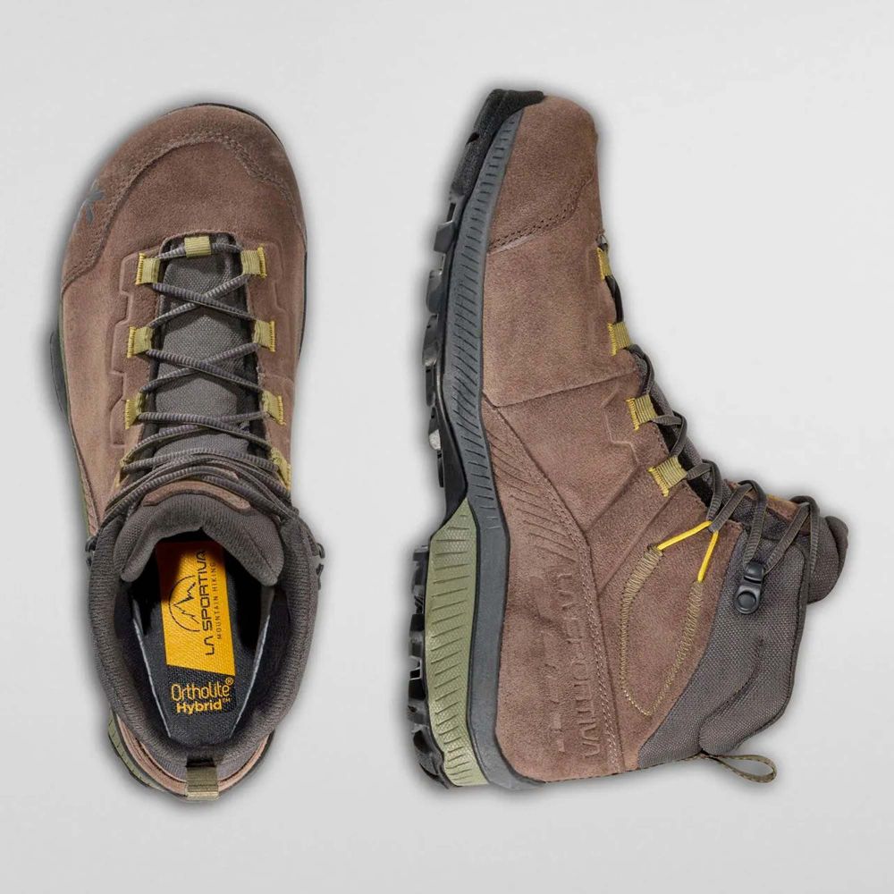 La Sportiva Muške gležnjerice Hike Mid Leather GTX, Taupe/Moss slika 3