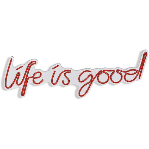 Life Is Good - Red Red Decorative Plastic Led Lighting slika 7