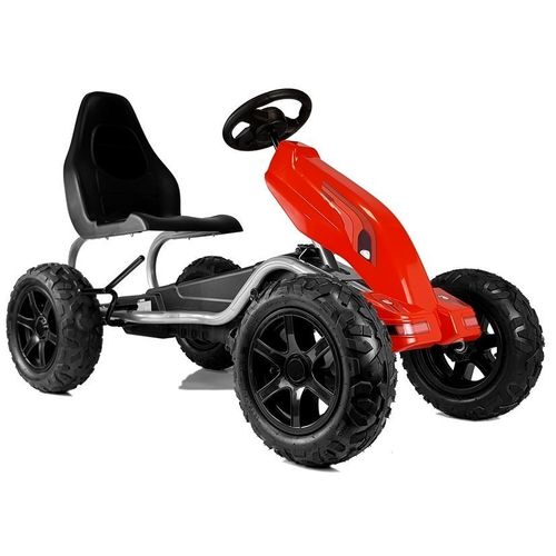 Gokart na pedale B012 - gume na pumpanje - crveni slika 1