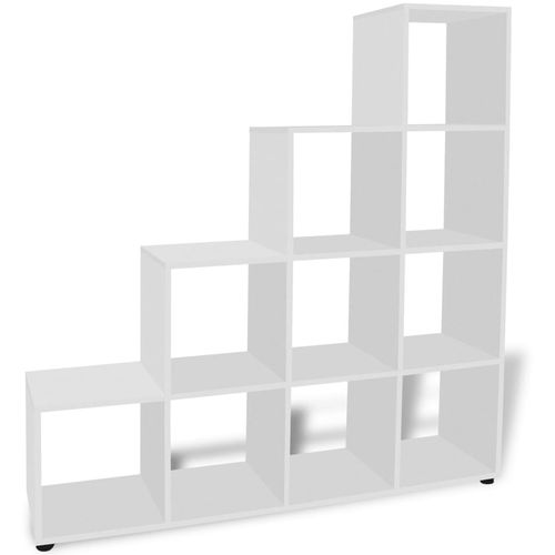 242550 Staircase Bookcase/Display Shelf 142 cm White slika 19