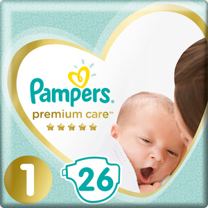 Pampers Premium Care, pelene s trakicama za učvršćivanje, veličina 1