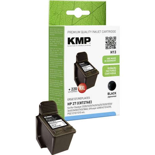 KMP tinta zamijenjen HP 27 kompatibilan  crn H13 0997,4271 slika 2