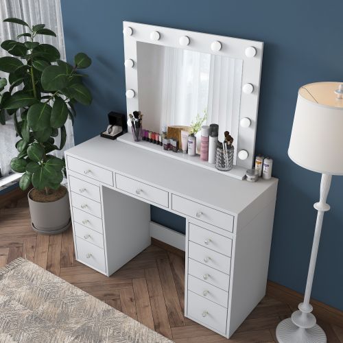 BJ119 - 2895 White Make-Up Table slika 2