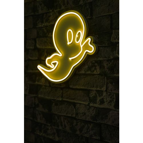 Wallity Ukrasna plastična LED rasvjeta, Casper The Friendly Ghost - Yellow slika 9