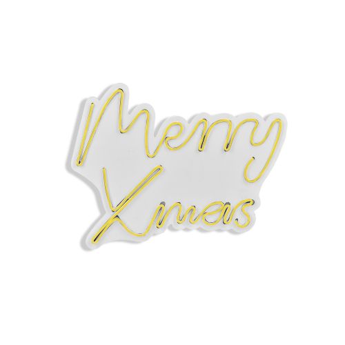 Wallity Ukrasna plastična LED rasvjeta, Merry Christmas - Yellow slika 15