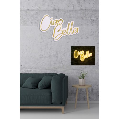 Wallity Ciao Bella - Žuta dekorativna plastična LED rasveta slika 3