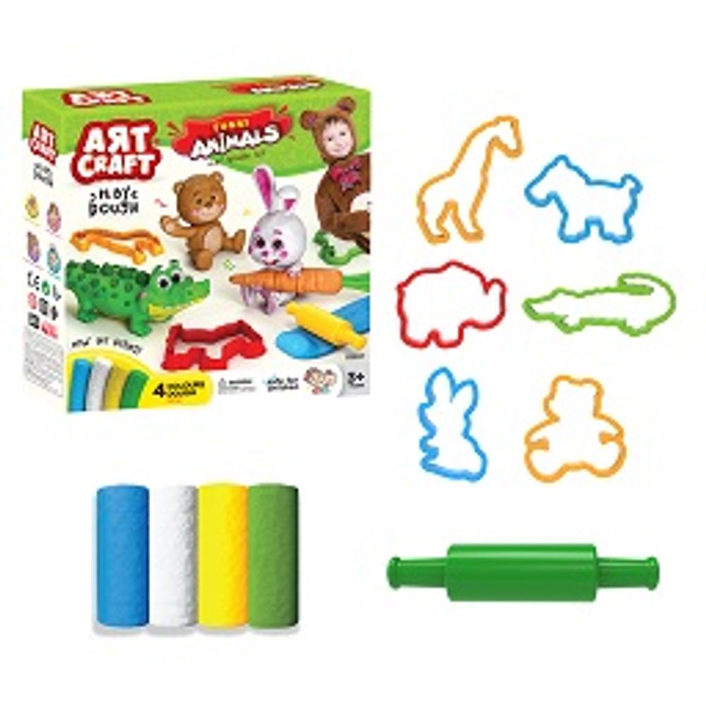 Plastelin set smiješne životinje 200 gr 036978 slika 1