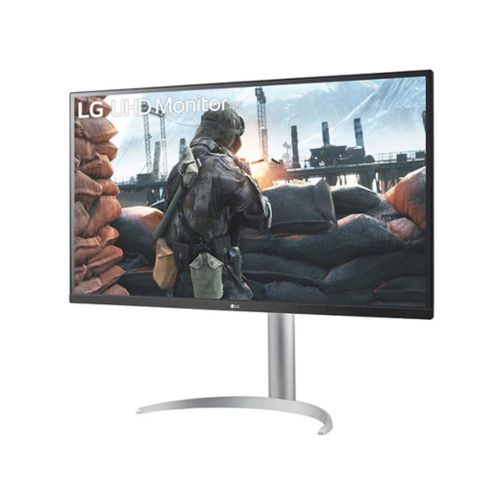 Monitor LG 32UP55NP-W 31.5" VA 3840x2160 60Hz 4ms GtG HDMIx2 DP USB freesync visina VESA srebrna slika 2