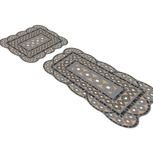 21017715Gr Grey Bathmat Set (2 Pieces) slika 4