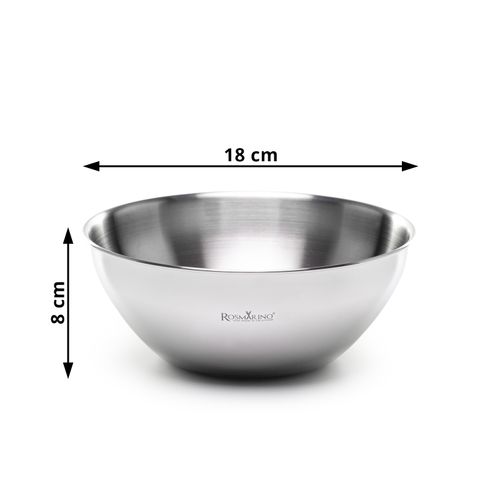 Posuda za mešanje od nerđajućeg čelika Rosmarino Pour&Cook - 18cm slika 6