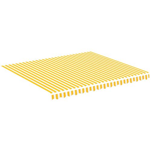 Zamjenska tkanina za tendu žuto-bijela 4 x 3,5 m slika 2