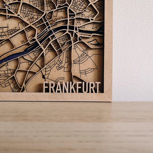 3D mapa grada "Frankfurt"🇩🇪 slika 2