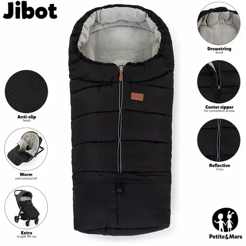 PETITE&amp;MARS Footmuff Jibot 3 u 1 zimska vreća za kolica, Charcoal Grey slika 2