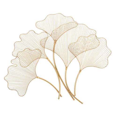 Mauro Ferretti Metalni panel glam leaf cm 79x5x68 slika 1