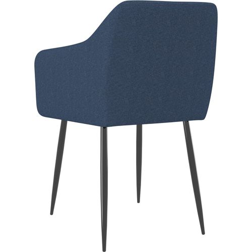 Blagovaonske stolice od tkanine 6 kom plave slika 12