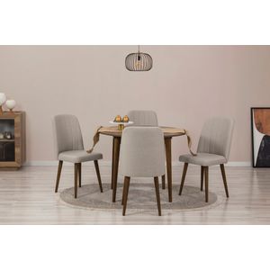 Vina 1005 - Set produžive stola i stolica od oraha (5 komada)