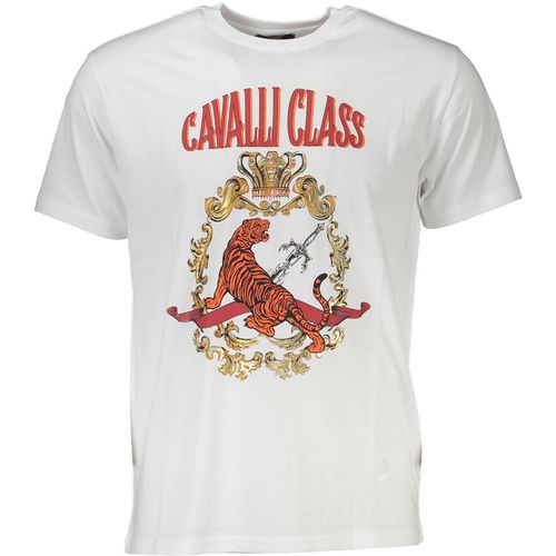 CAVALLI CLASS T-SHIRT SHORT SLEEVE MAN WHITE slika 1