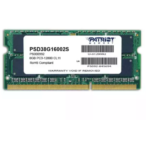 Memorija SODIMM DDR3 8GB 1600MHZ Patriot Signature PSD38G16002S slika 1
