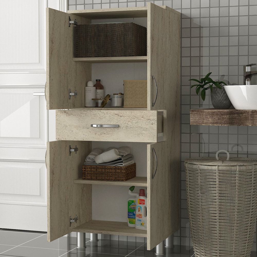 Arizona 4 Doors Travertine Bathroom Cabinet slika 3