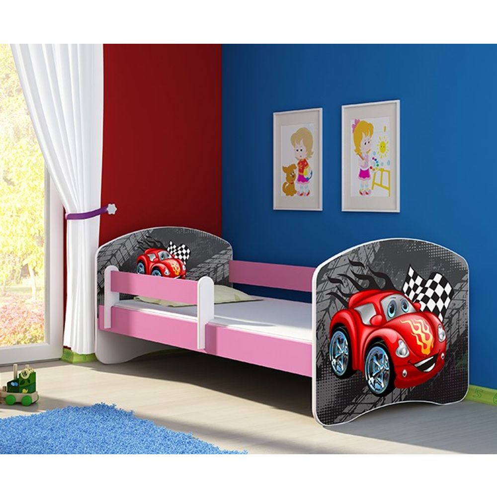 ACMA Dječiji krevet Acma II Pink - 140x70cm - Dezen 05 slika 1