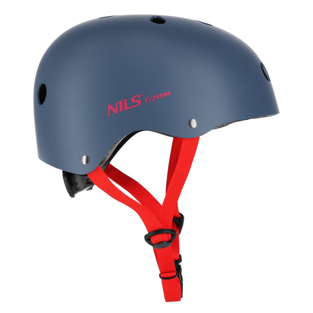 Nils Extreme kaciga sivo-crvena veličina XS 48–52 cm slika 2
