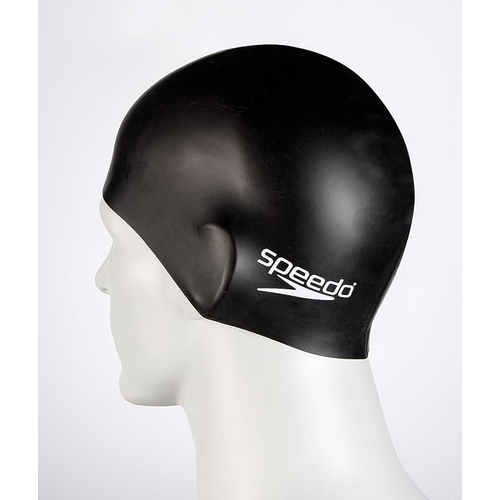 SPEEDO FLAT SILICONE CAP AU BLACK slika 3