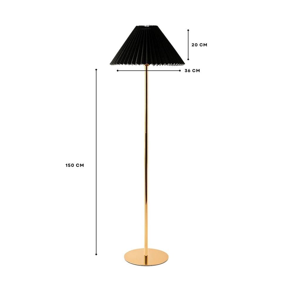 Podna Lampa 242047 - Boje: Crna Zlatna slika 3